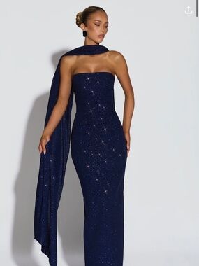 Babyboo Fashion Glitter Dress & Shawl